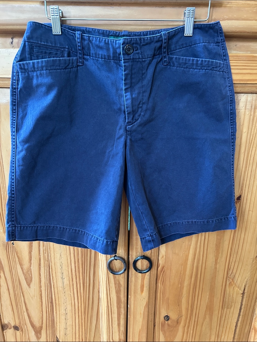 LRL Ralph Lauren Navy Blue Casual Chino Shorts 100% Cotton